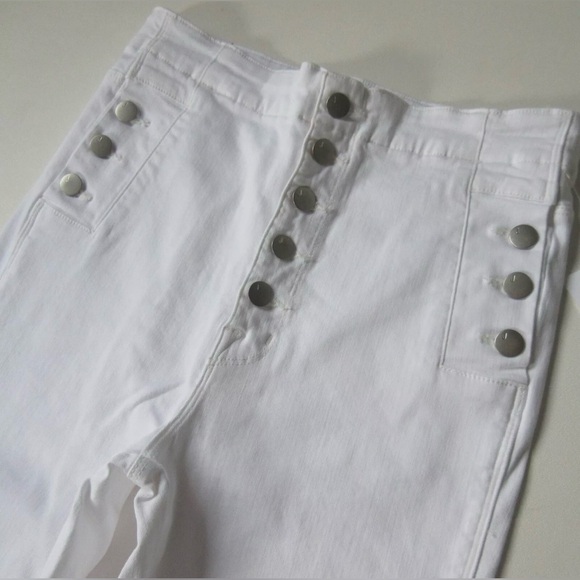 NWT J Brand Natasha in Blanc White Sky High Skinny Stretch Jeans - Picture 6 of 9